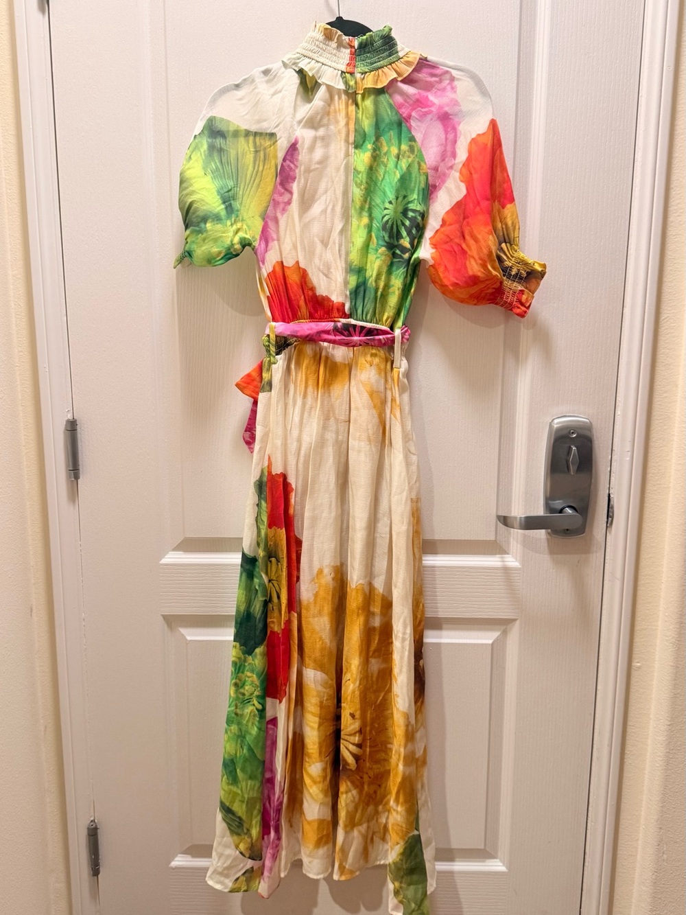 ELLIATT Lilia Puff Sleeve Maxi Dress in Floral Multi wedding Guest Size S NWT - Picture 7 of 9